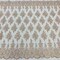 1 Yard Champagne Beaded Lace Fabric on 100% Polyester Net Mesh, Embroidered Lace Fabric, 50" Width